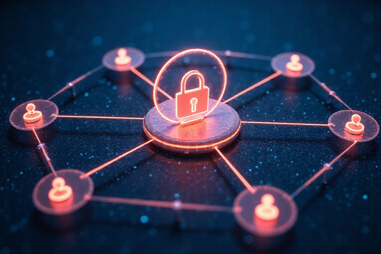 Secure data transfer illustration